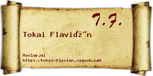 Tokai Flavián névjegykártya
